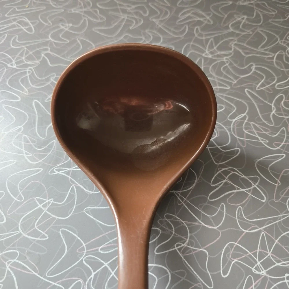 Foley Brown Nylon Plastic Soup‎ Ladle Utensil Kitchen USA Made Vintage